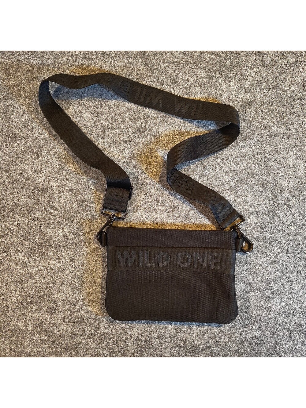 Wild One Black Crossbody Bag / Pouch